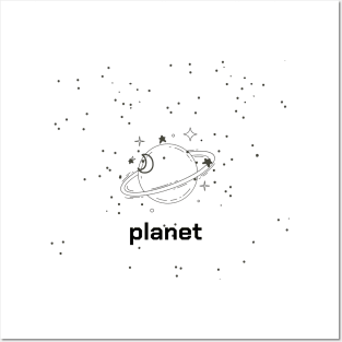planet T-shirt Posters and Art